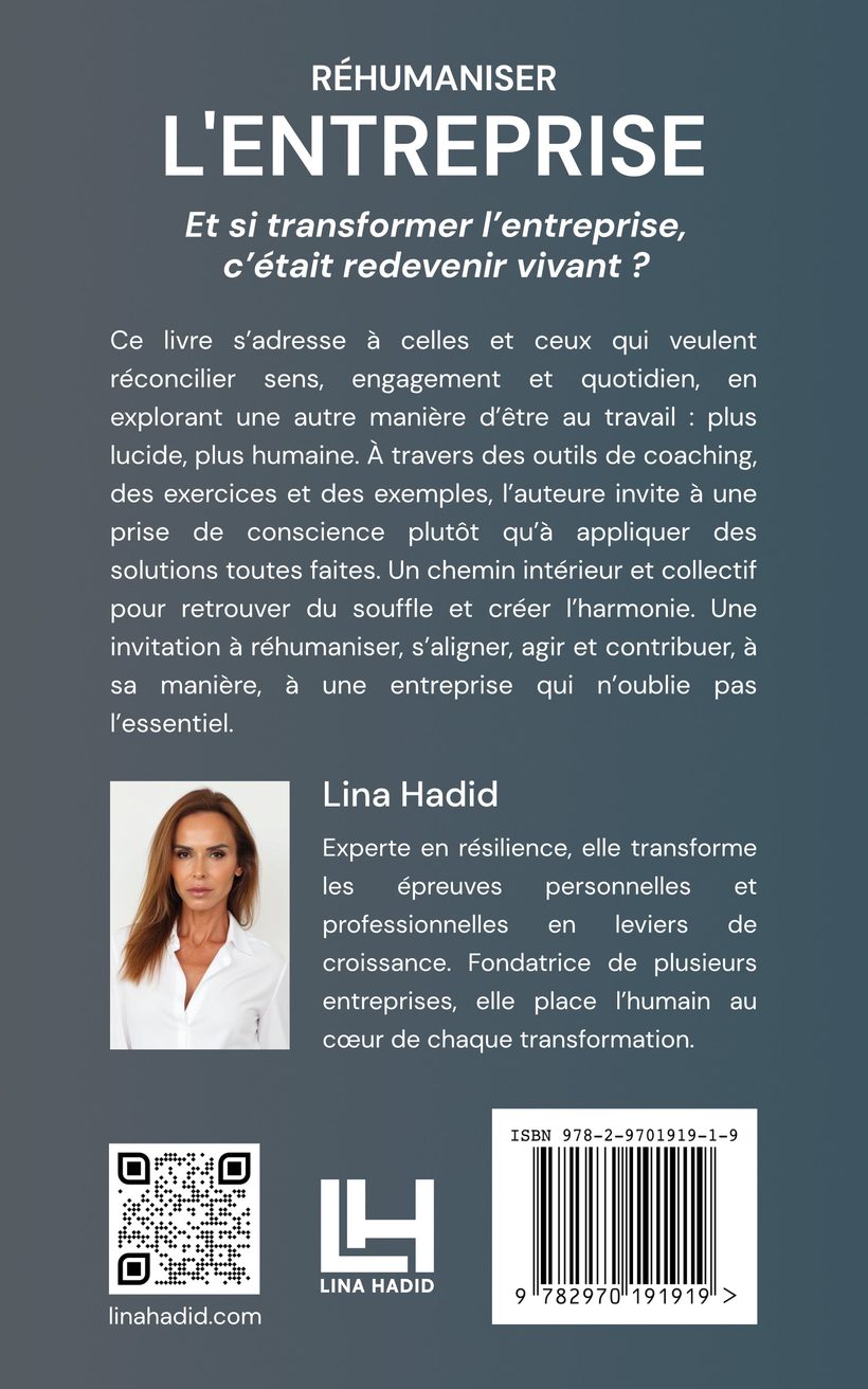 Quatrième de couverture, Réhumaniser l'entreprise