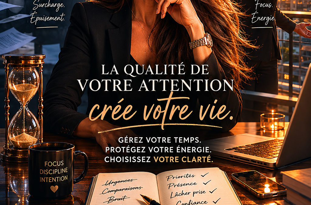Gestion du temps et bien-être : comment la qualité de votre attention détermine votre énergie et votre clarté mentale